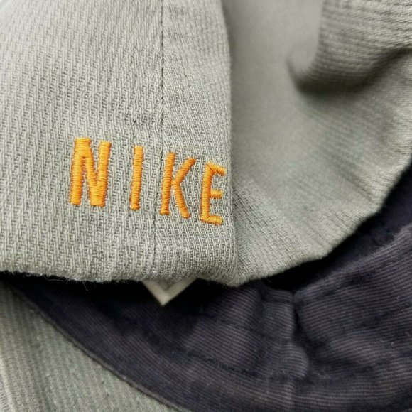 Nike Sports Hat Cap Size 7 Fitted Green Orange - Picture 4 of 8